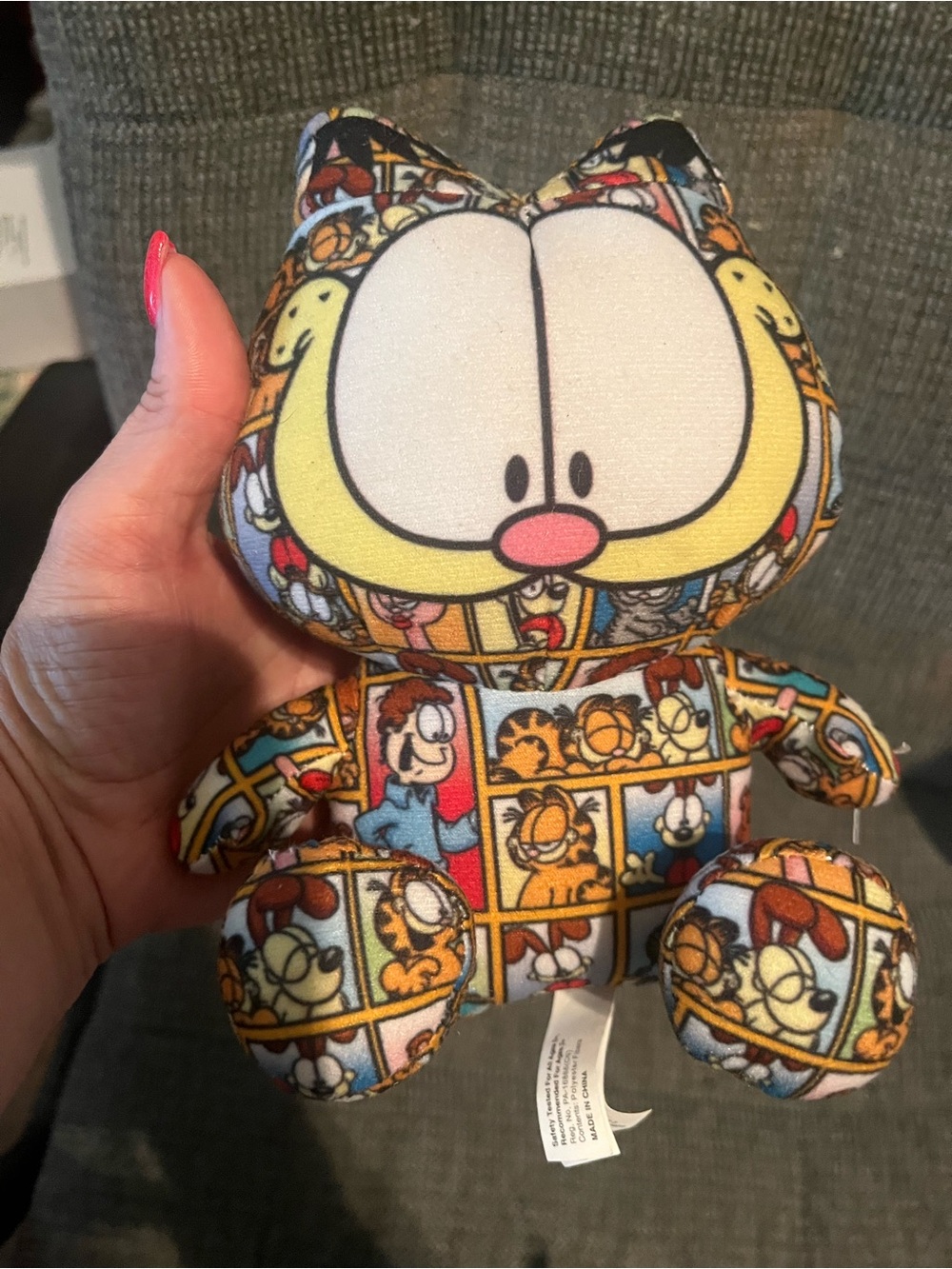 Garfield comic Plush Toy - Multicolor Cartoon Pattern 7 inches